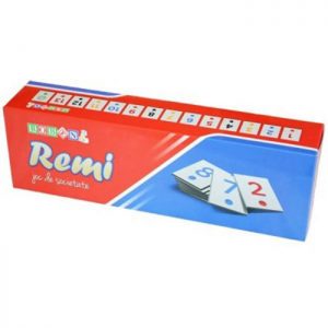 Joc de remi mic din plastic 29x9x5.5cm, rummy